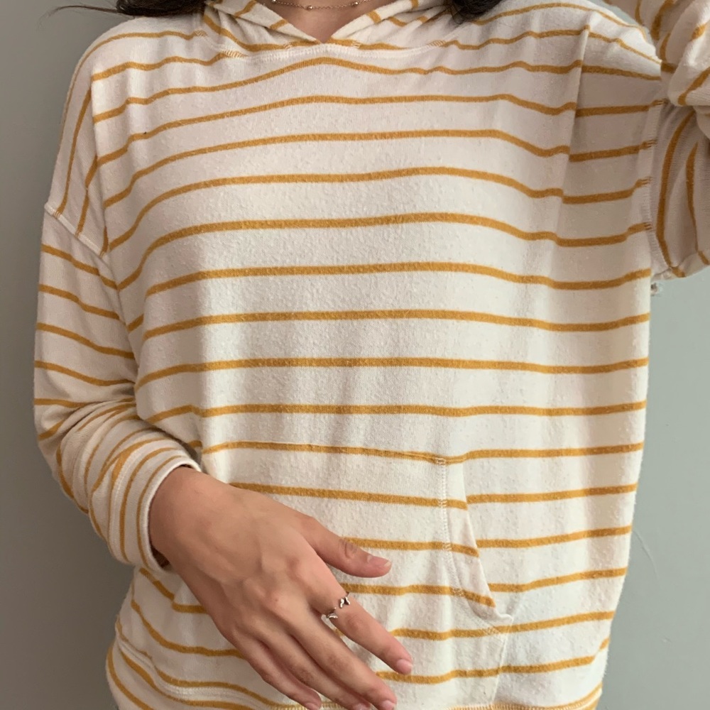 American Eagle Striped Hoodie